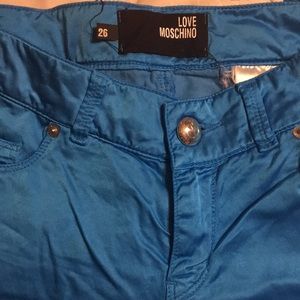 LOVE MOSCHINO Metallic Skinny Pants